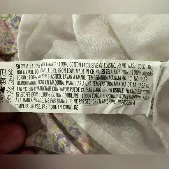 English Factory Floral Smocked Maxi Dress with Puffed sleeves Size Large - Picture 3 of 3